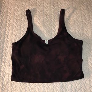 Align Tank Diamond Dye Cassis Black
